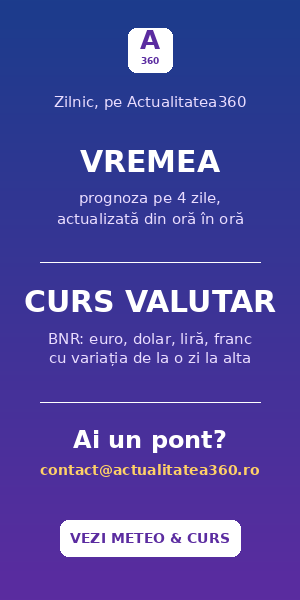 Vremea și cursul valutar, zilnic