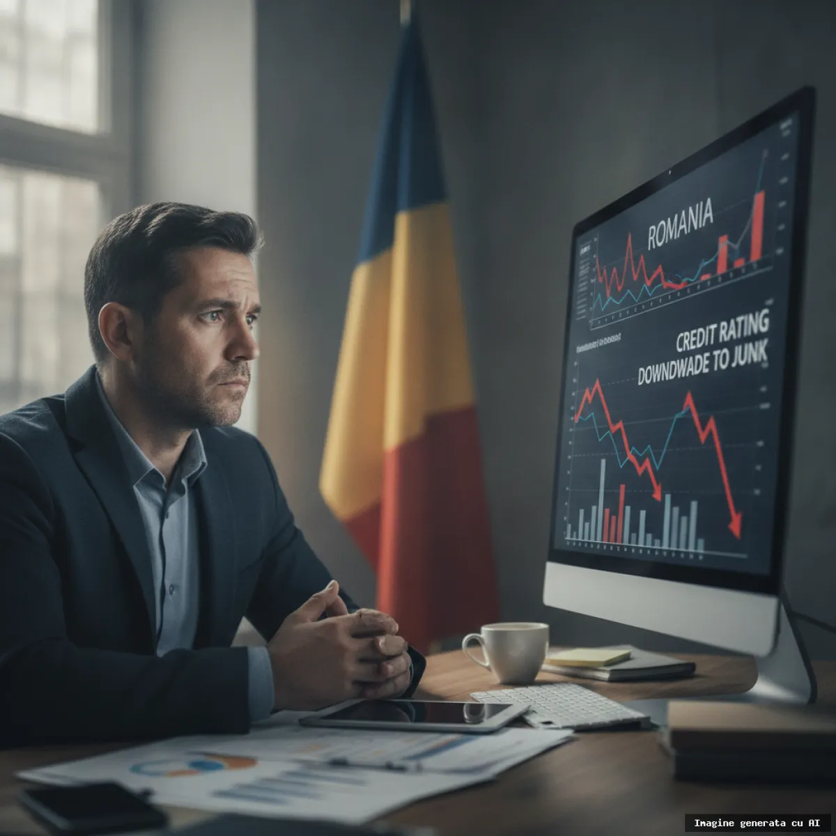 Fitch avertizează: România poate fi retrogradată la junk