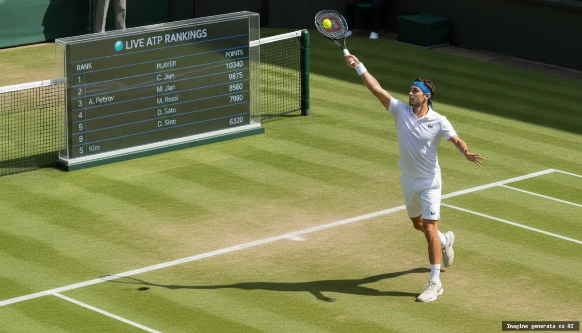 Clasament ATP live: cum îl citești corect și ce înseamnă fiecare cifră