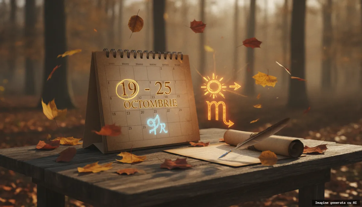 Horoscop săptămânal 19-25 octombrie: finalizezi ce ai lăsat neterminat (imagine generată cu AI)