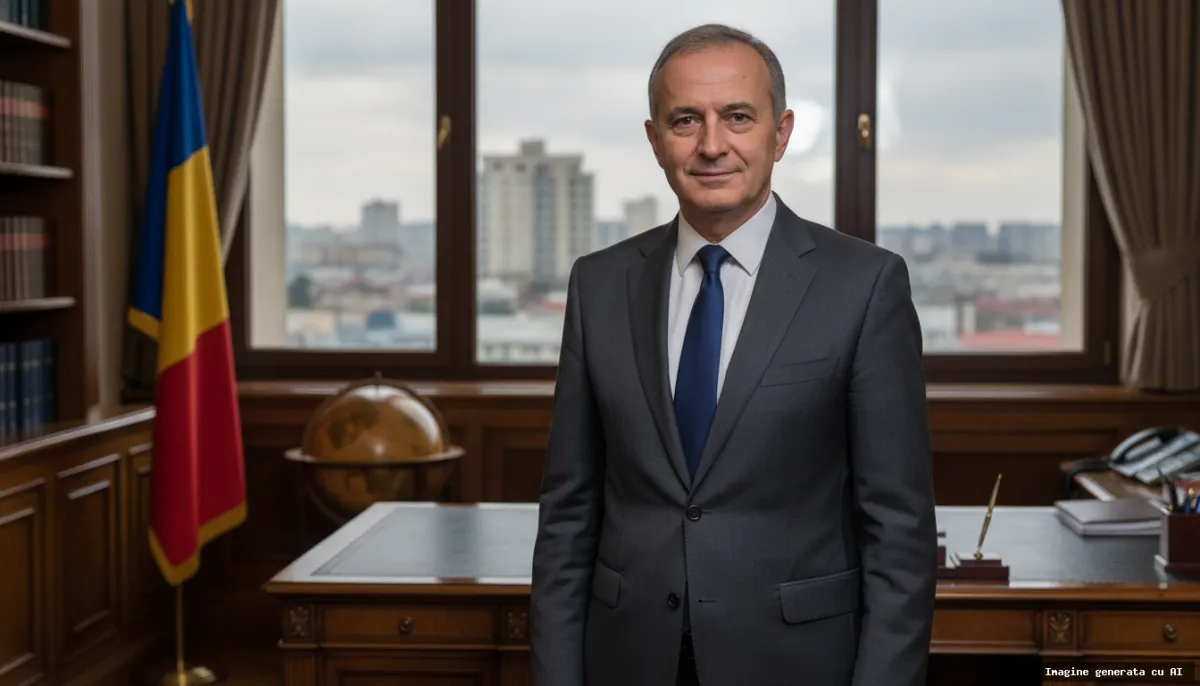 Cine este Luca Niculescu, premierul desemnat de Nicușor Dan (imagine generată cu AI)