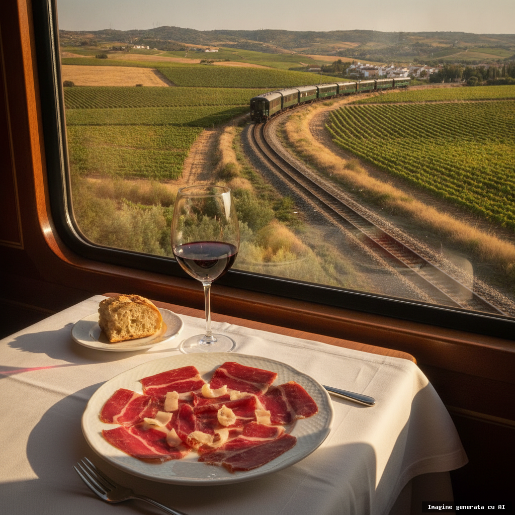 Trenul gastronomic care pleacă din Madrid spre patria jamónului